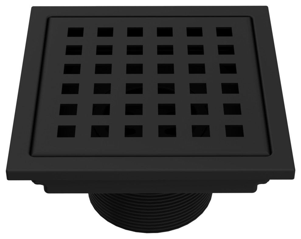 VIGO Elan Linear Shower Drain, Matte Black, 4"