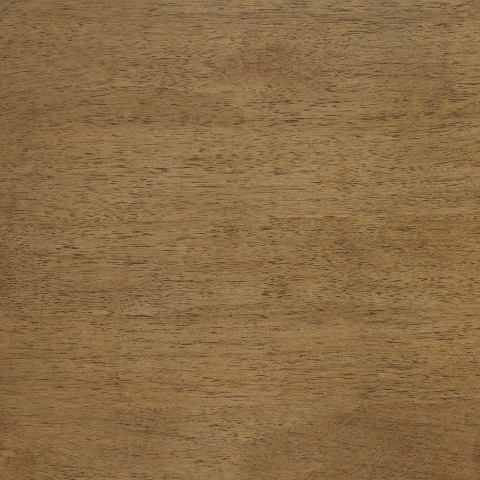 Deluxe Armless Wood Bankers Office Chair in Medium Brown