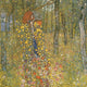 Gustav Klimt Farm Garden with Crucifix Premium Canvas Print