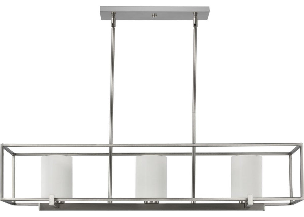 Chadwick Collection 3-Light Brushed Nickel Island Chandelier