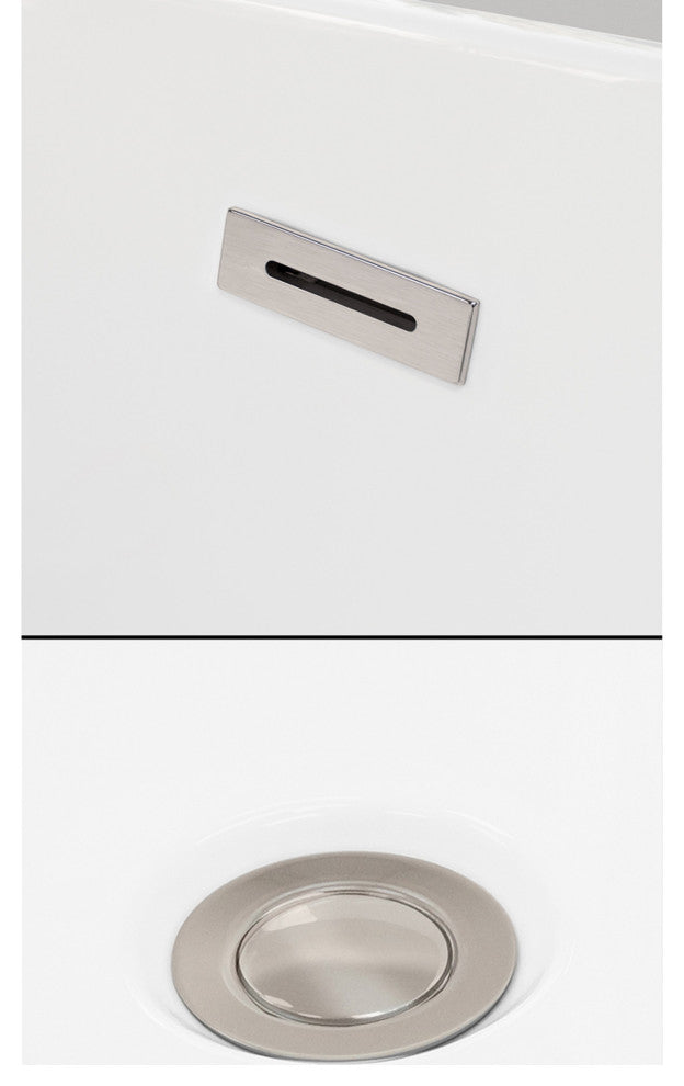 Grayley 60x32x18" Alcove Bathtub With Left-Hand Drain and Trim, Brushed Nickel