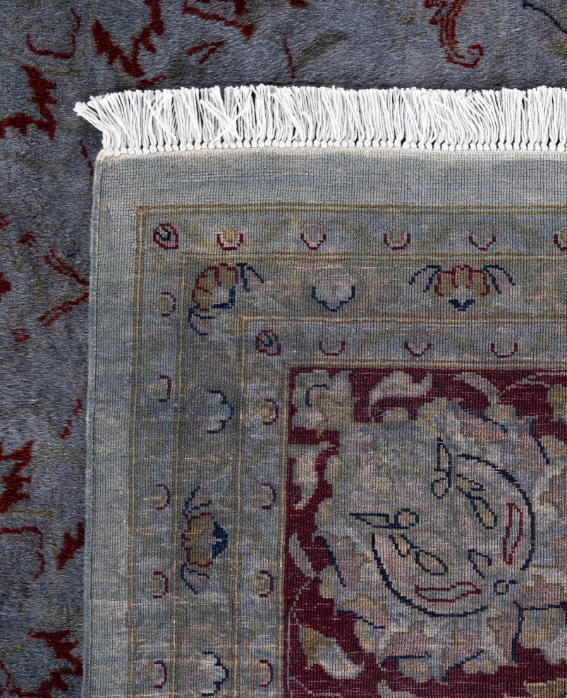 Overdyed One-of-a-Kind Hand-Knotted Area Rug Gray, 8' 1" x 10' 4"