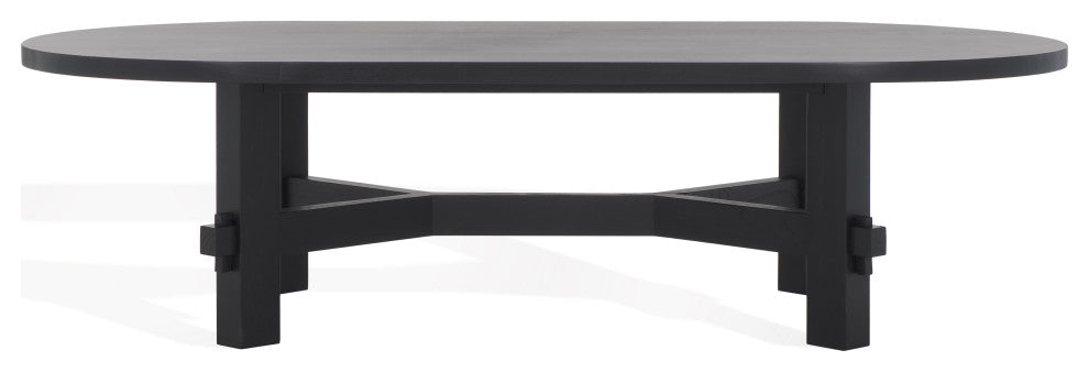 Safavieh Couture Tabytha Elm Wood Coffee Table, Black