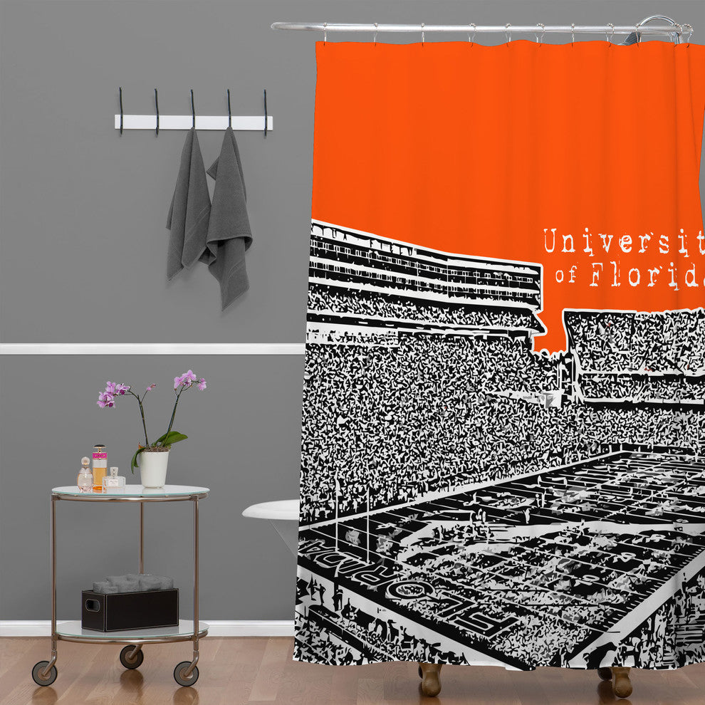 Deny Designs Bird Ave University of Florida Orange Shower Curtain