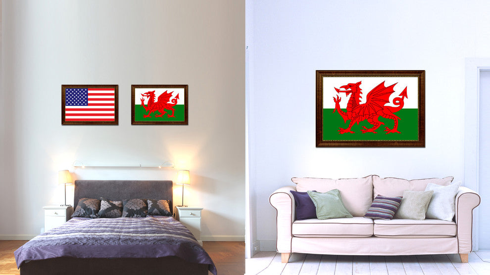 Wales Country Flag Canvas Print, 27"x39"
