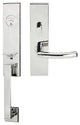 Oslo Lever, Mortise Entry Handleset, RHR, Polished Stainless Steel