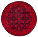 Overdyed One-of-a-Kind Hand-Knotted Area Rug Orange, 8' 1" x 8' 1"