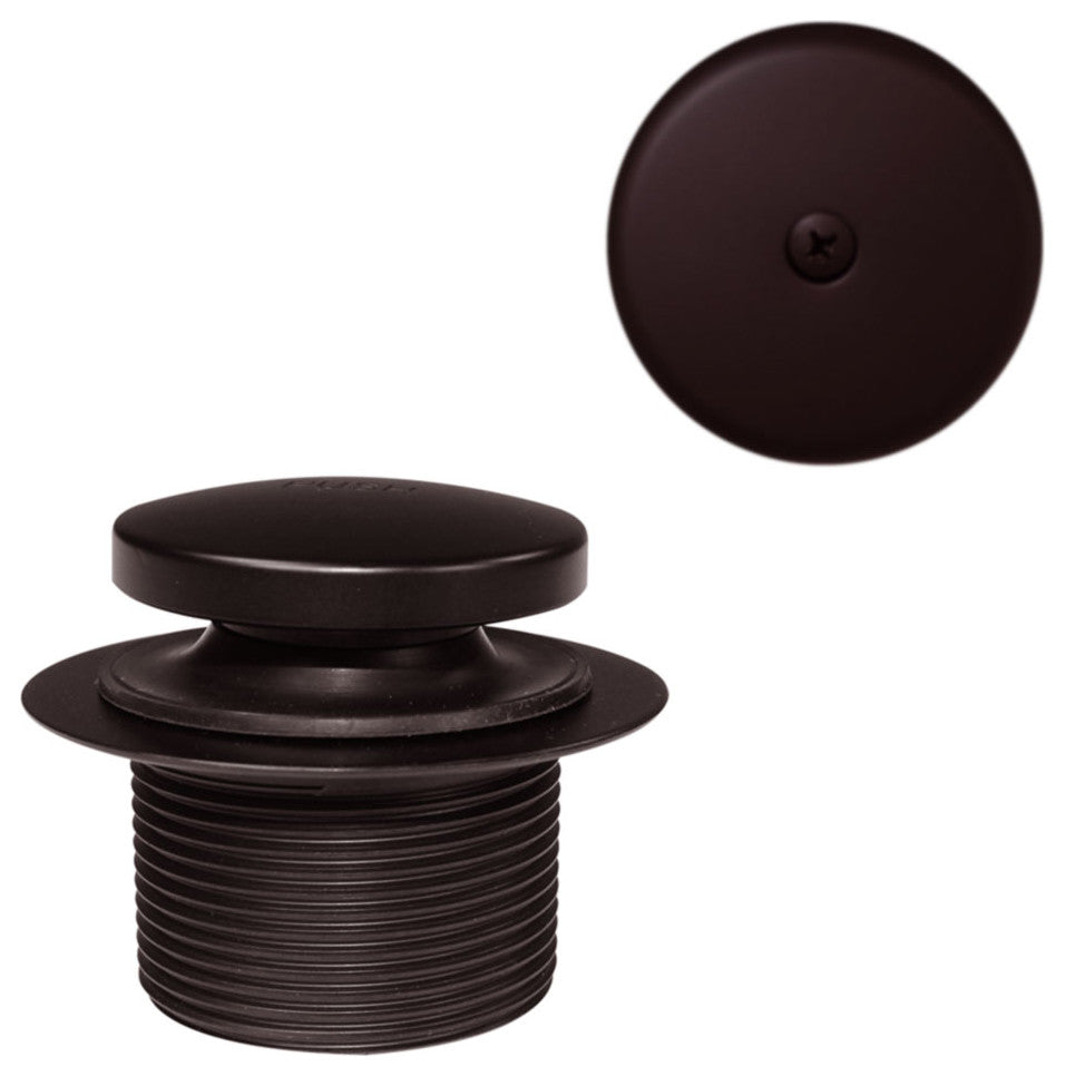 Tip Toe Sch. 40 ABS Bath Waste With One-Hole Elbow In Oil Rubbed Bronze, Oil Rubbed Bronze