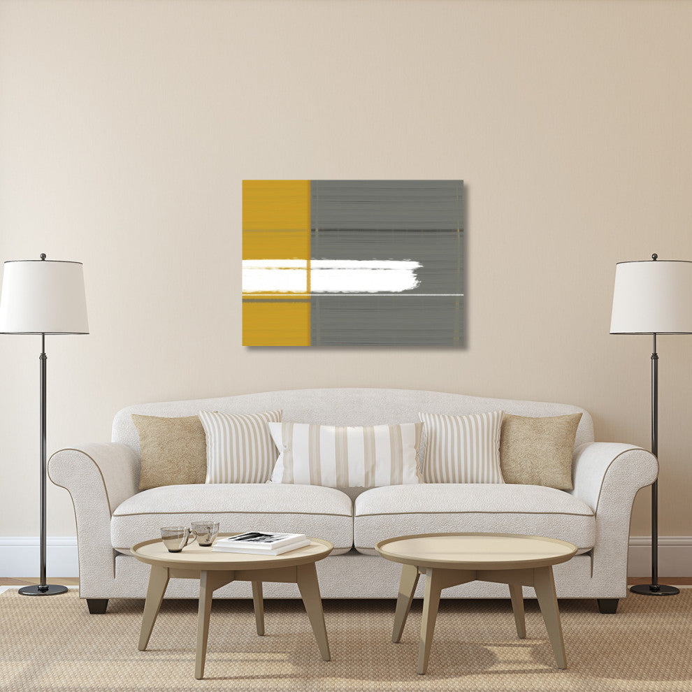 "Grey And Yellow" Fine Art Print
