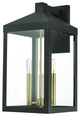 3 Light Outdoor Wall Lantern, Bronze