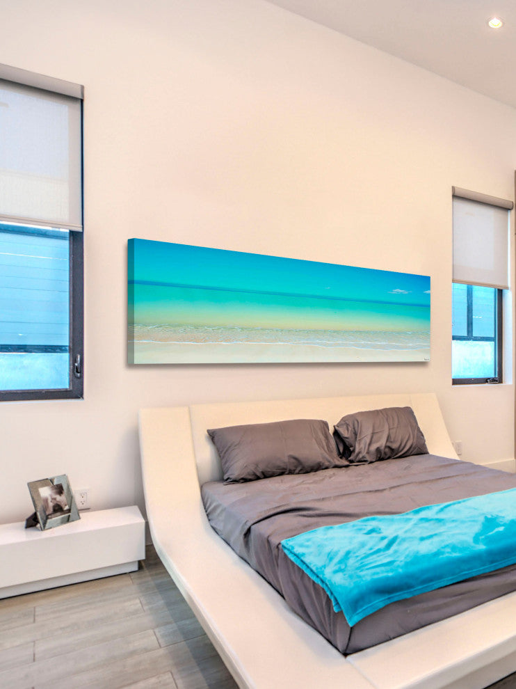 "Scenic Beach" Print on Canvas, 60"x20"