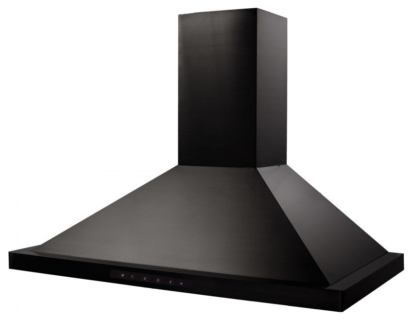 ZLINE 42" Convertible Vent Wall Range Hood in Black Stainless Steel