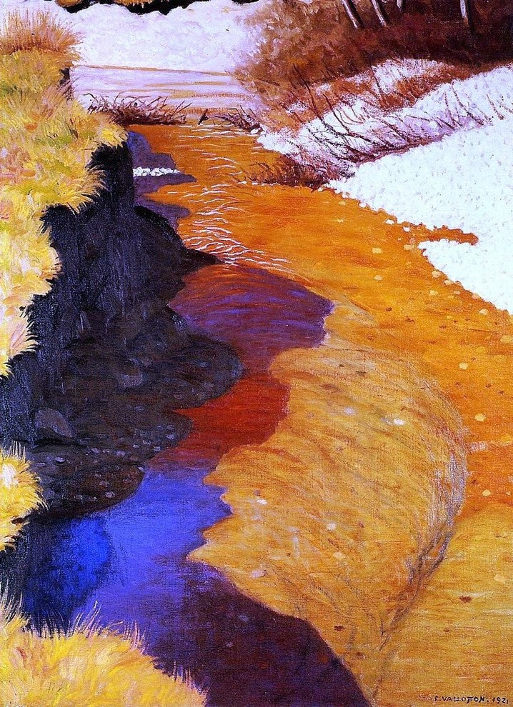 Felix Vallotton View of Cagne from Horseback - 18" x 27" Premium Canvas Print