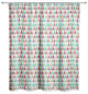 Midcentury Modern Christmas Tree Pattern 71x74 Shower Curtain