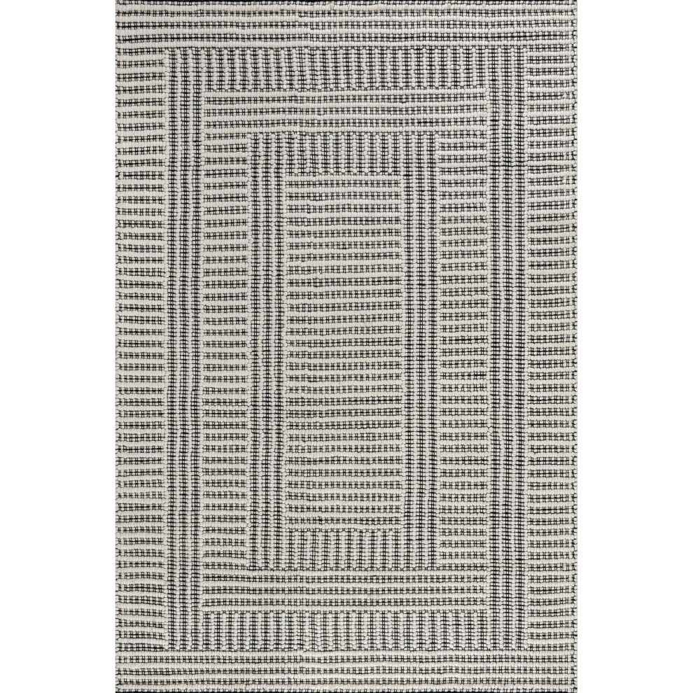 Devon Wool Blend Area Rug, Ivory 10' x 14'