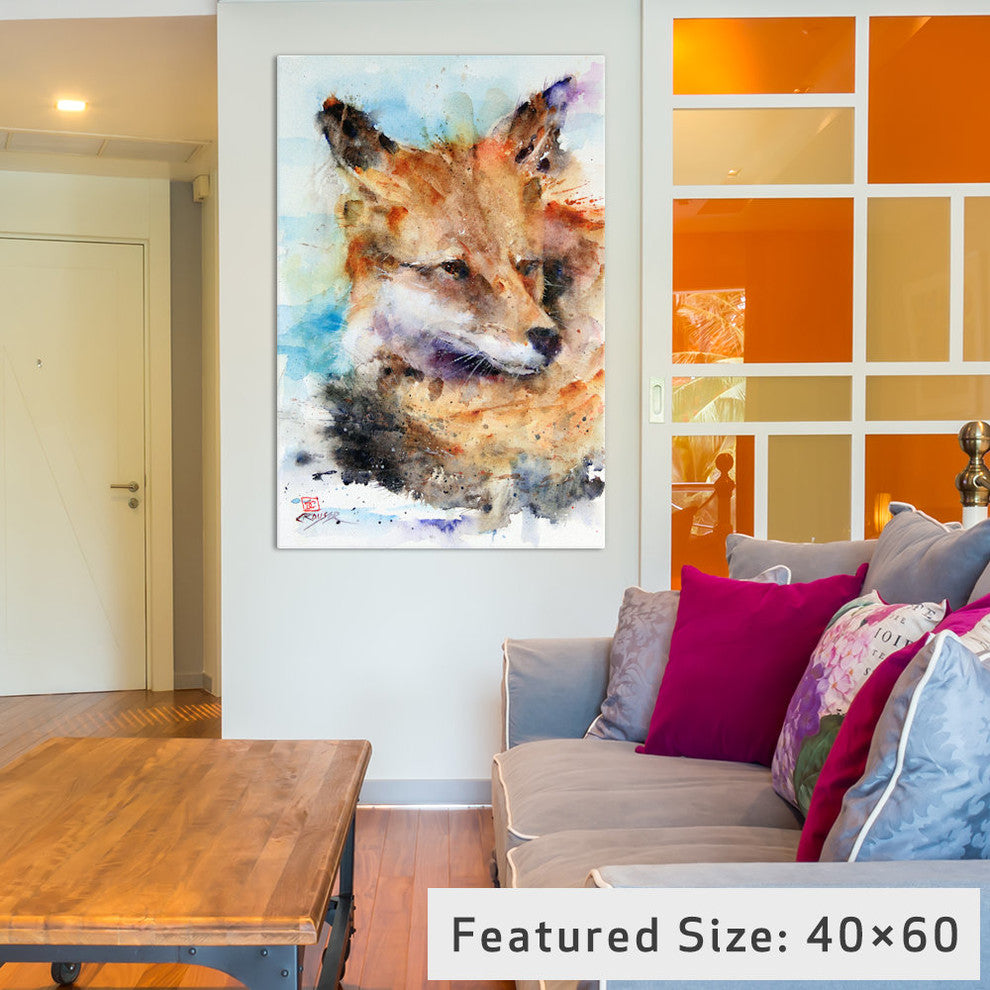 "Fox" by Dean Crouser, 26x18x1.5"