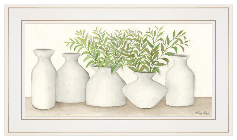 Simplicity in White II White Framed Print Wall Art