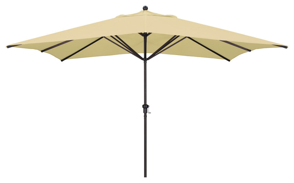 11'x8' Rectangular Aluminum Umbrella Bronze, Antique Beige