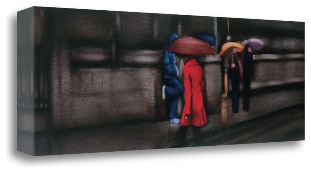 "Down On The Street" By Xavier Visa, Giclee Print on Gallery Wrap Canvas