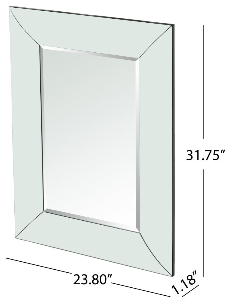 GDF Studio Sibyl Glam Rectangular Wall Mirror