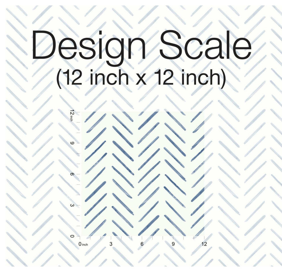 Painted Herringbone Wallpaper