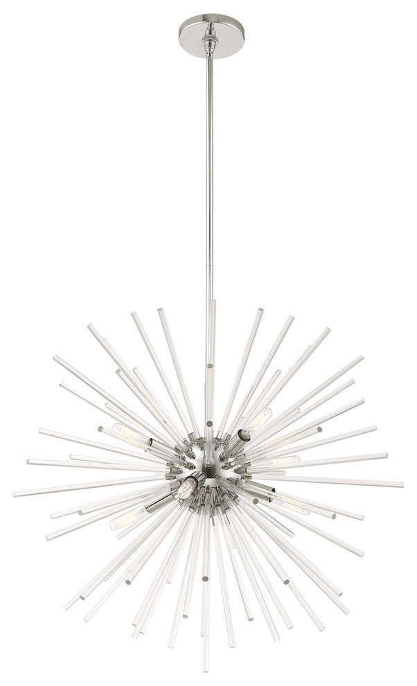 Livex Lighting Polished Chrome 8-Light Pendant Chandelier