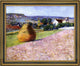 John Leslie Breck Grainstack- Giverny Framed Premium Canvas Print, 20"x25"