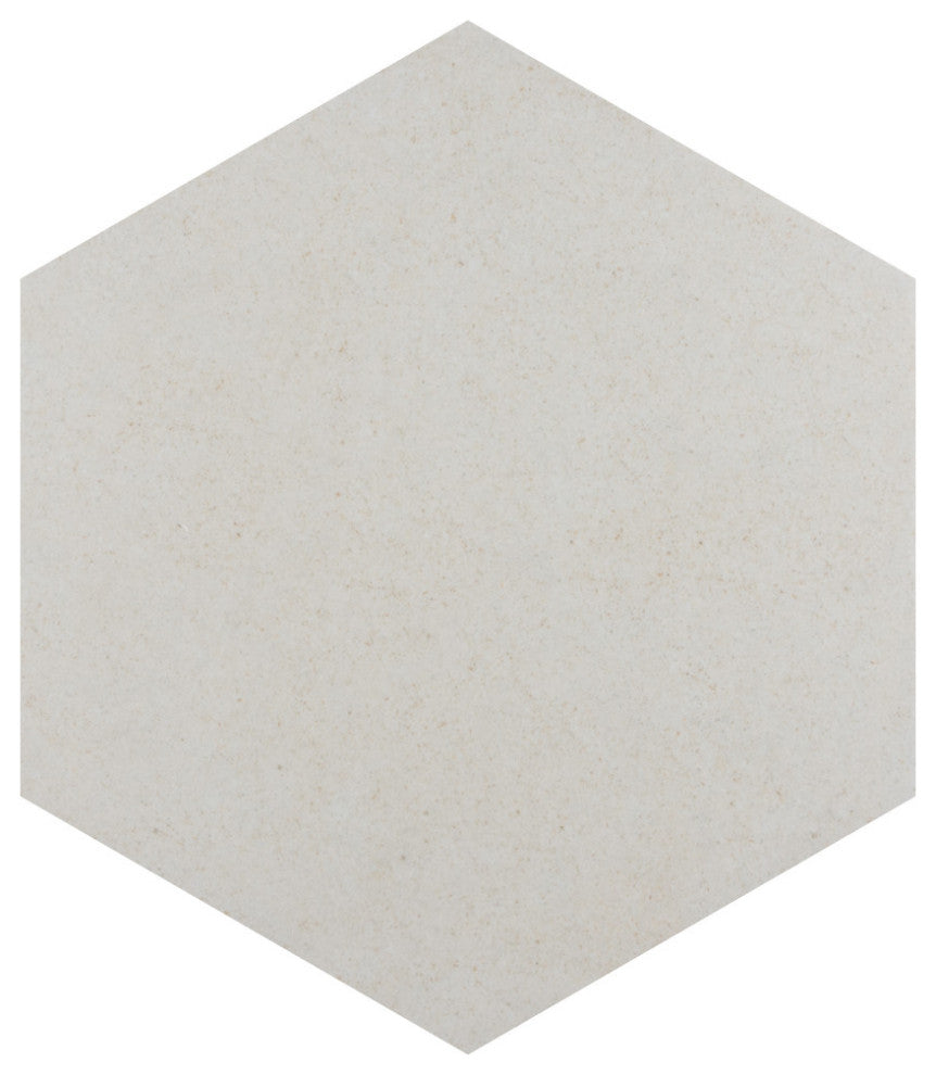 Vintage Hex Blanco Porcelain Floor and Wall Tile