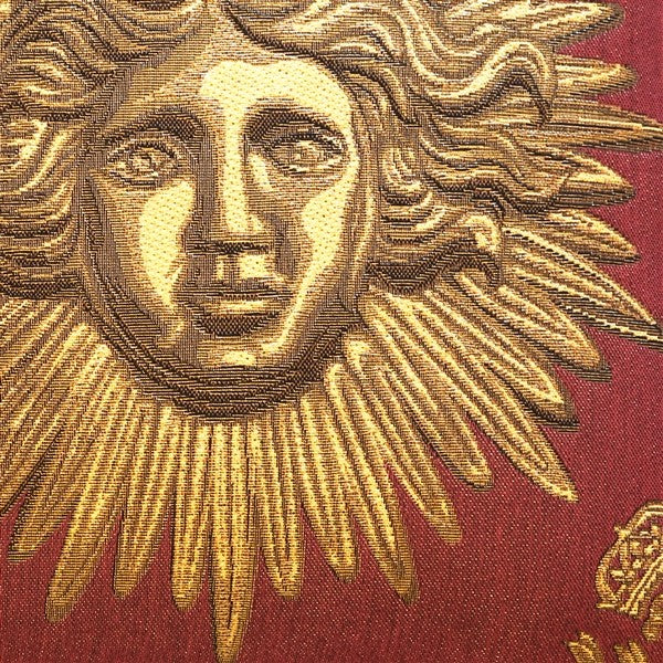 Pillow Decor - Sun King Red Tapestry Throw Pillow