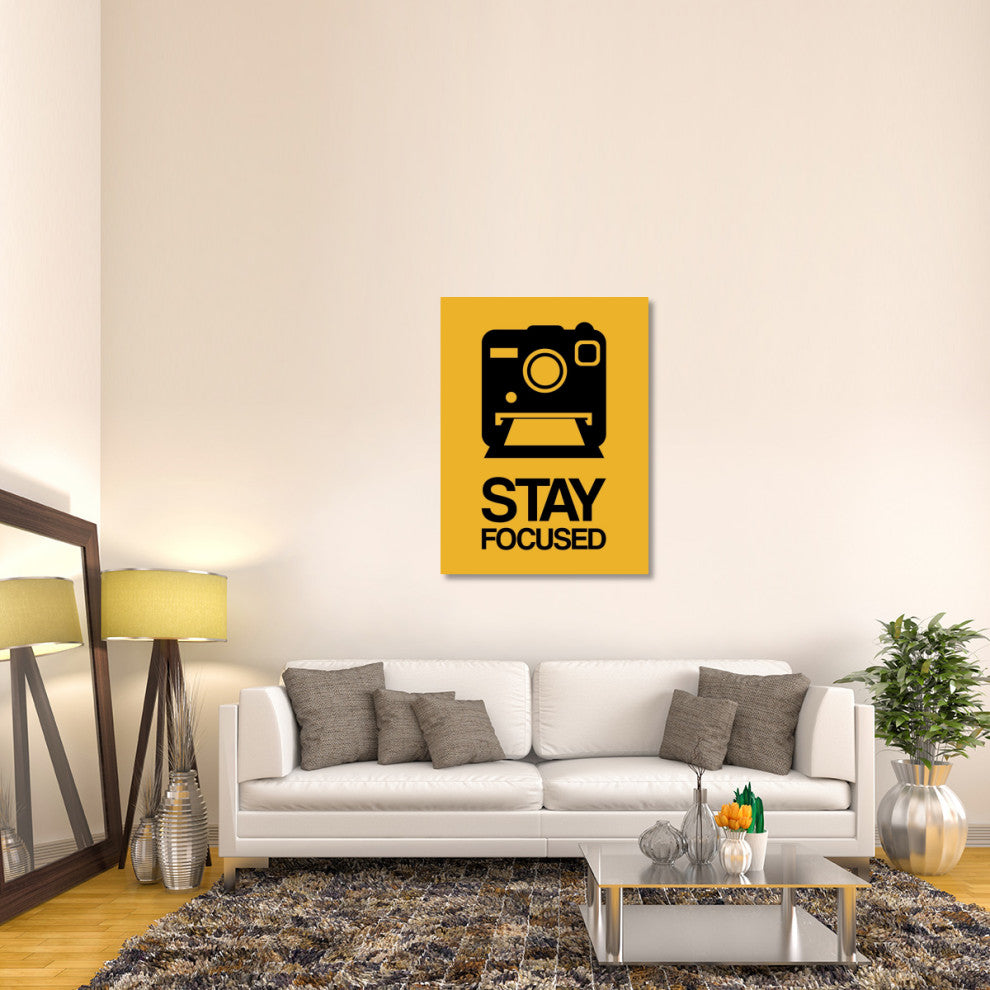 "Stay Focused Polaroid Camera Poster 2" Fine Art Print