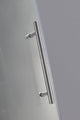 Aston Nautis 57"x72" Completely Frameless Hinged Shower Door, Stainless Steel