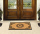 A1HC Hand-Crafted by Artisans Geneva Monogrammed Entry Doormat, 30"x48", H