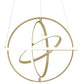 Oxford Dimmable Integrated LED Chandelier, Sandy Gold, Smart Dimmer Included