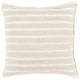 Surya Willow Wo-002 Taupe Pillow Shell With Polyester Insert 18"H X 18"W