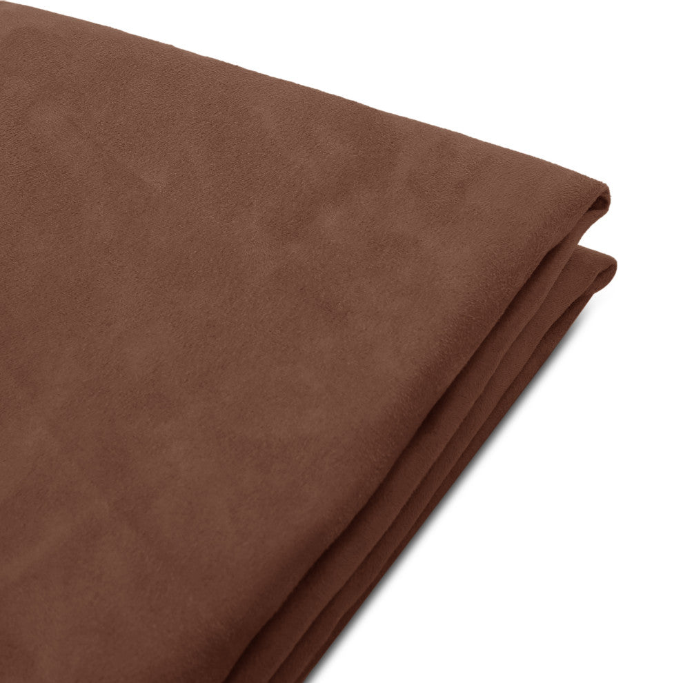Selena Traditional 5 Foot Suede Bean Bag, Cover Only, French Roast