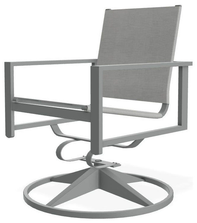 Tribeca Sling Outdoor Swivel Rocker, Alloy/Graphite
