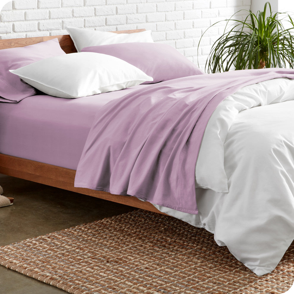 Bare Home 1800 Microfiber Sheet Set, Lavender, King