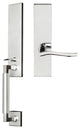 Waterfall Lever, Mortise Dummy Handleset, Left Hand, Polished Stainless Steel