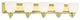 Handblown Satin Opal Bath Light, Polished Brass
