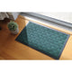 Rubber And Polypropylene Molded Mat, Weather Beater, 18"x30", Green Finish