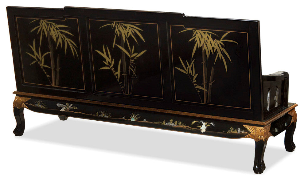 Hand-Painted Grand Imperial Sofa Couch With Cushion