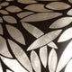 Pillow Decor - Metallic Floral Black Rectangular Throw Pillow