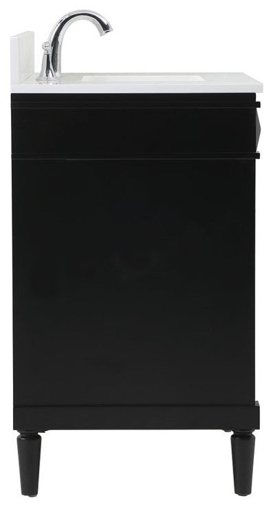 Home Living 21" Transitional Black-Light Bathroom Vanity