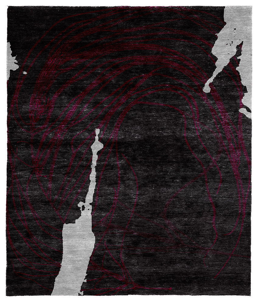 Neile Hand Knotted Tibetan Rug, 6' Round