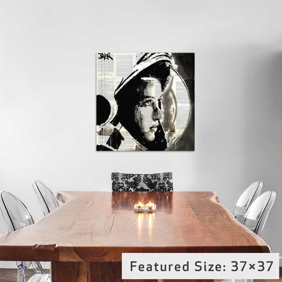 "The Astronaut Gallery" by Loui Jover, 26x26x1.5"