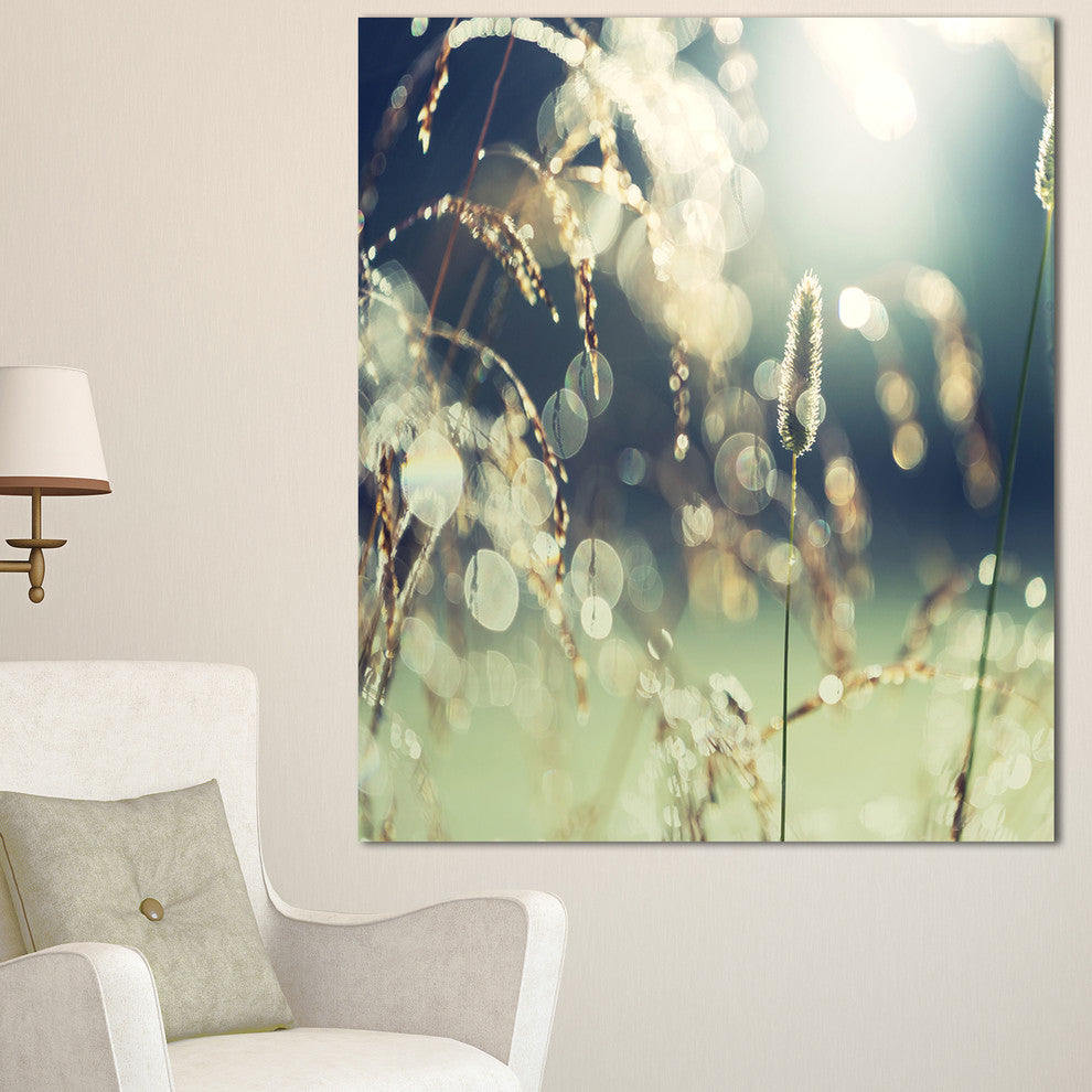 Sunny Meadow with Wild Flowers, Large Flower Canvas Wall Art, 30"x40"