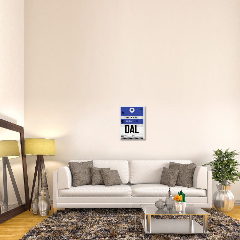 "DAL Dallas Luggage Tag 1" Fine Art Print