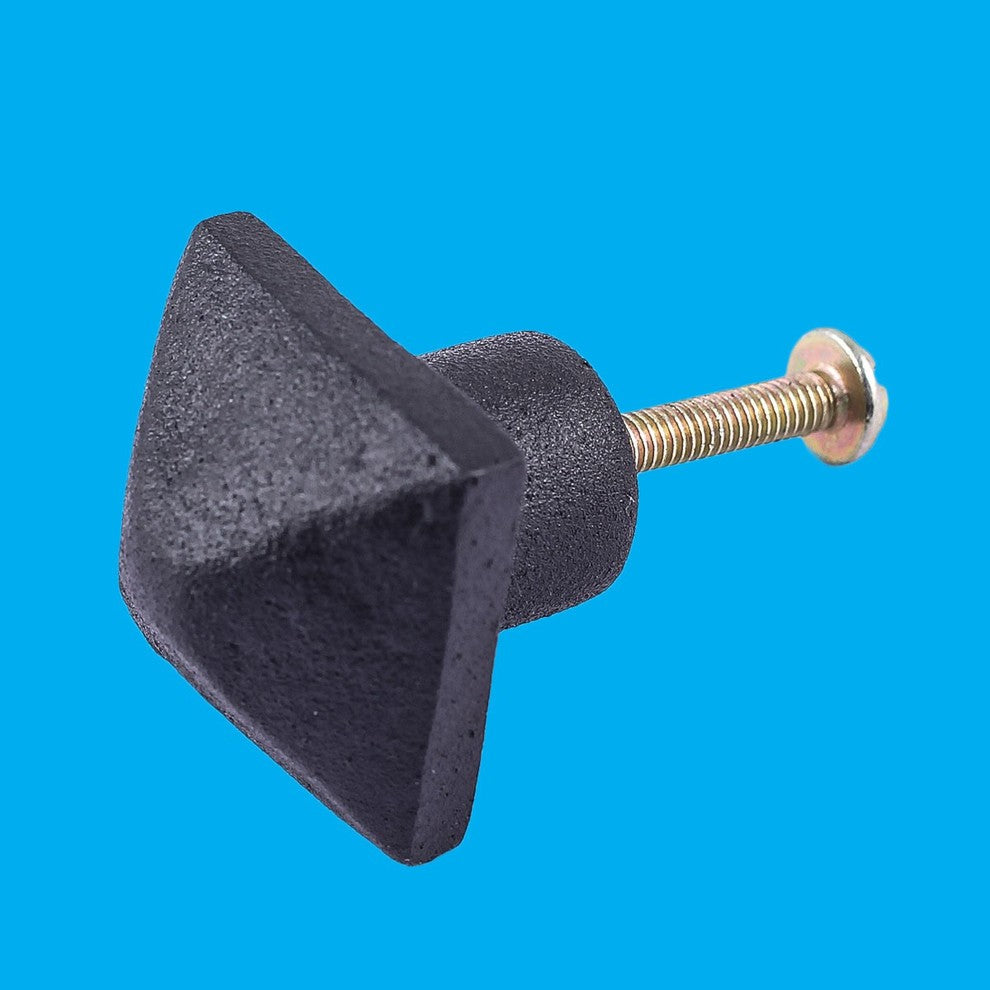 Renovators Supply Black Cabinet Knobs Wrought Iron 1" Drawer Knob Pull Handle