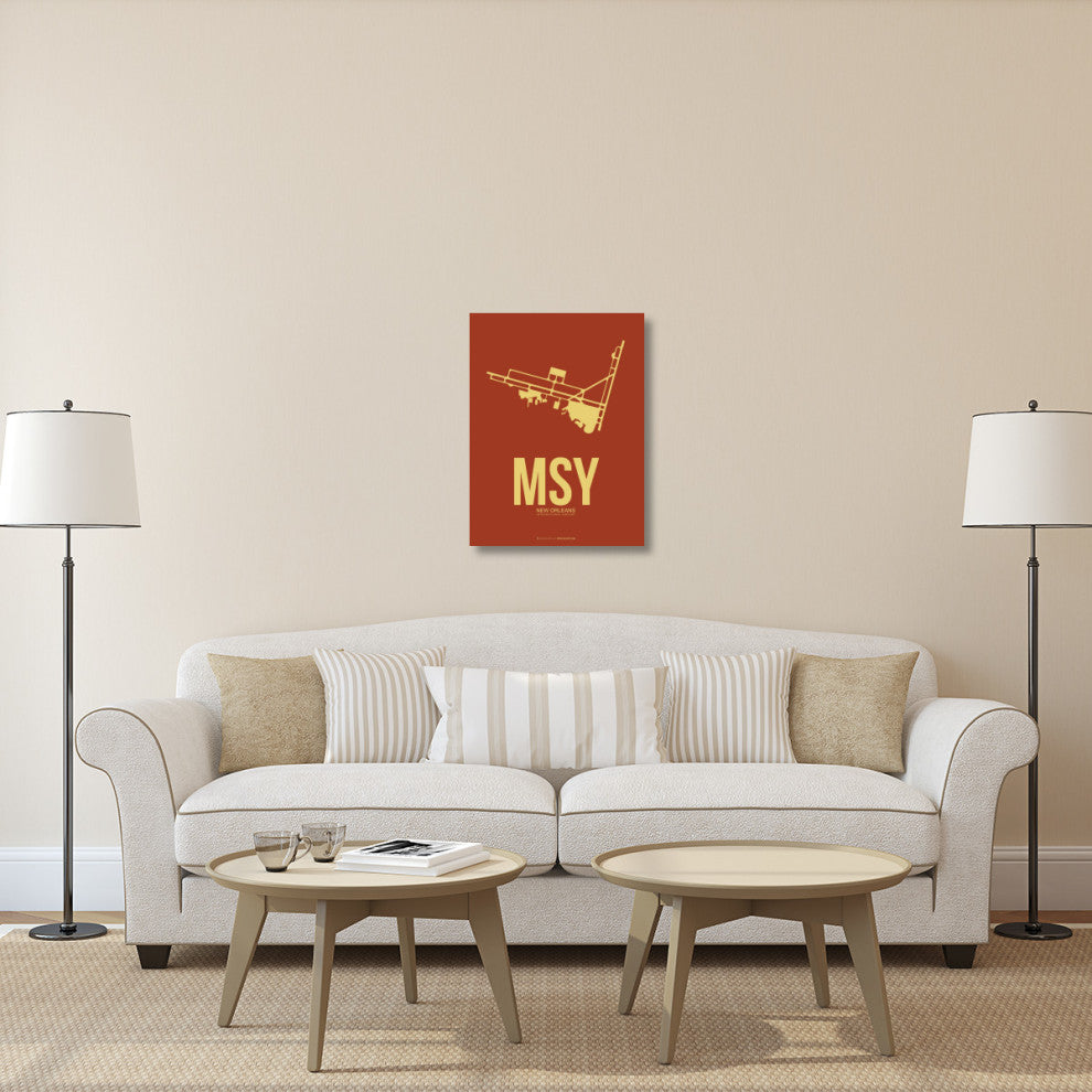 "MSY New Orleans Poster 1" Fine Art Print