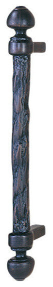 Driftwood 16" Entryway Door Pull, Polished Pewter